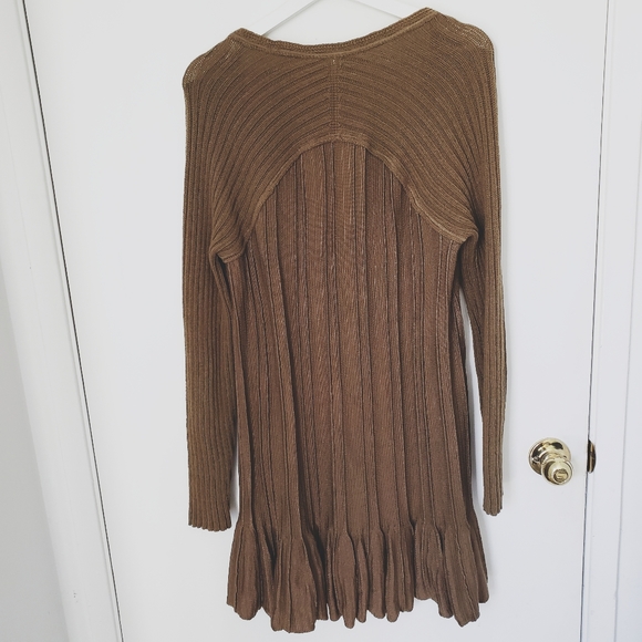Free People tunic sweater dress ribbed  med - Picture 5 of 7